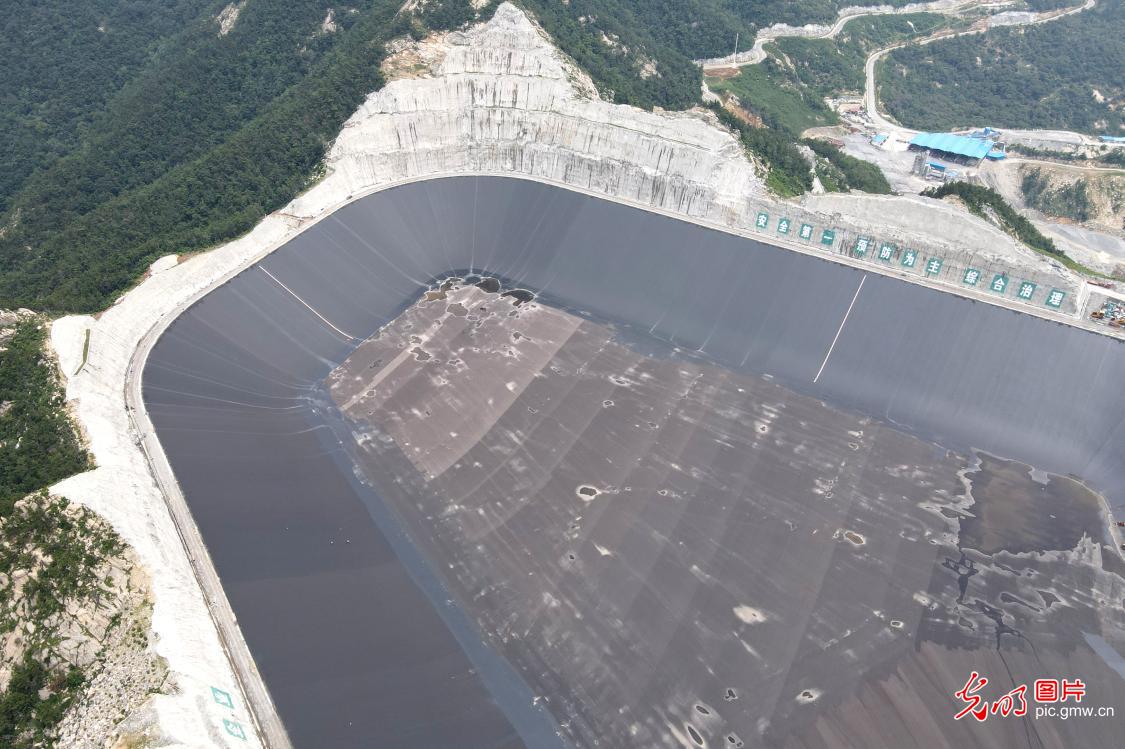 Yimeng pumped-storage hydroelectricity configuration under construction in E China's Shandong