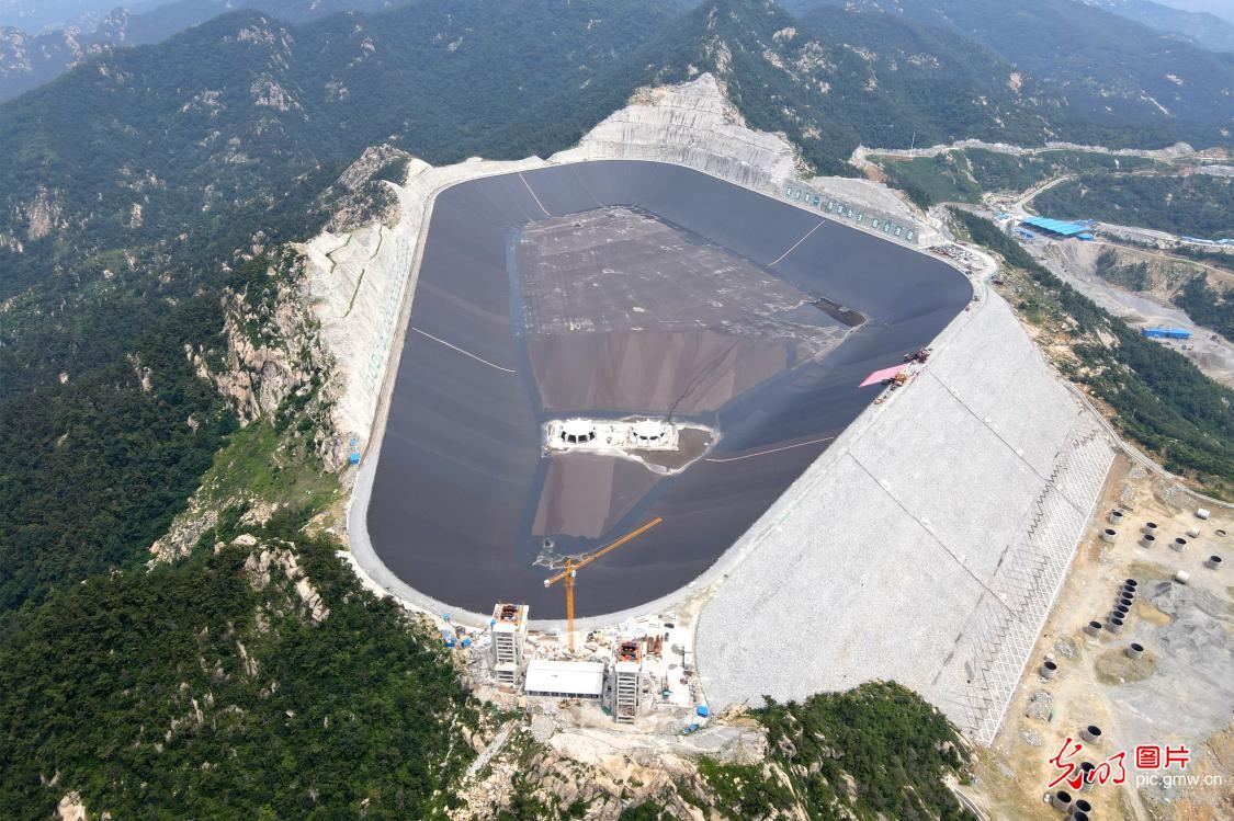 Yimeng pumped-storage hydroelectricity configuration under construction in E China's Shandong