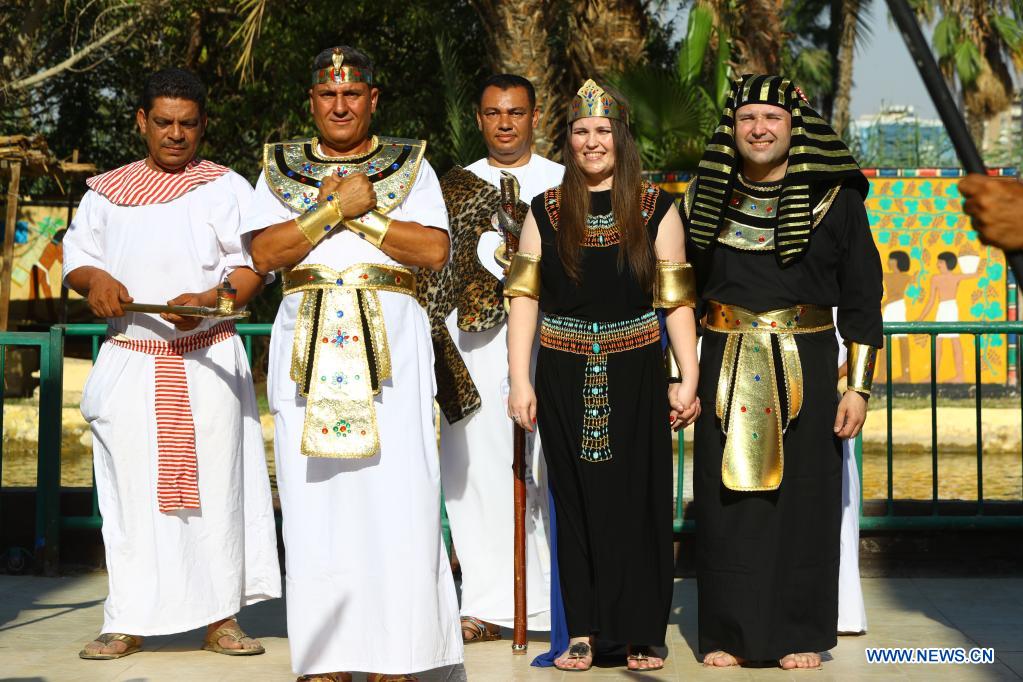 Pharaonic wedding ceremony held to revitalize tourism in Giza