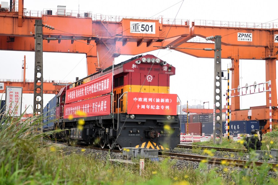 China-Europe freight-train service sees surging growth in H1