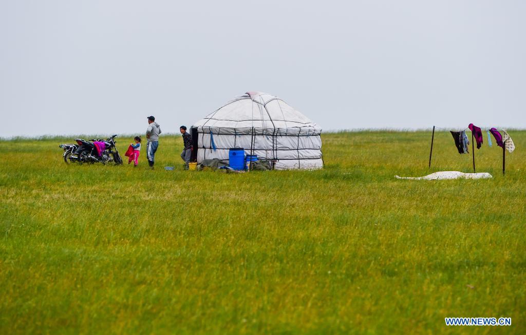 Scenery of Xilingol Grassland in Inner Mongolia