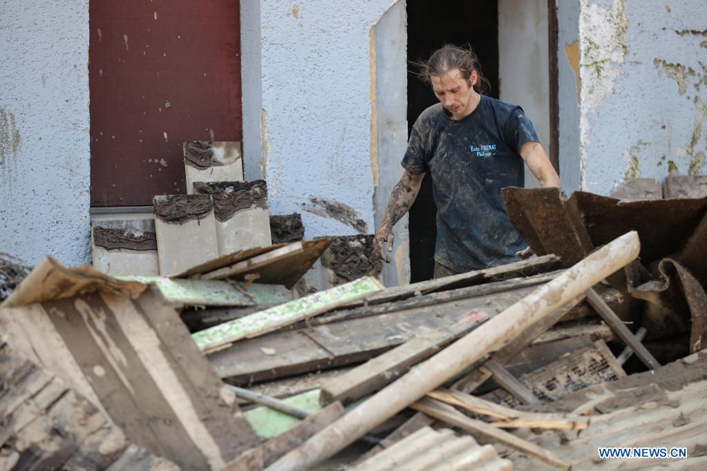 Belgium affected by floods, clean-up under way