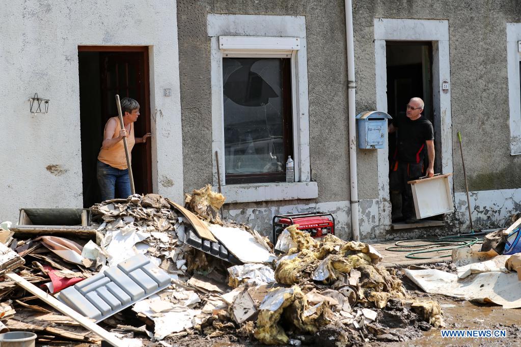 Belgium affected by floods, clean-up under way