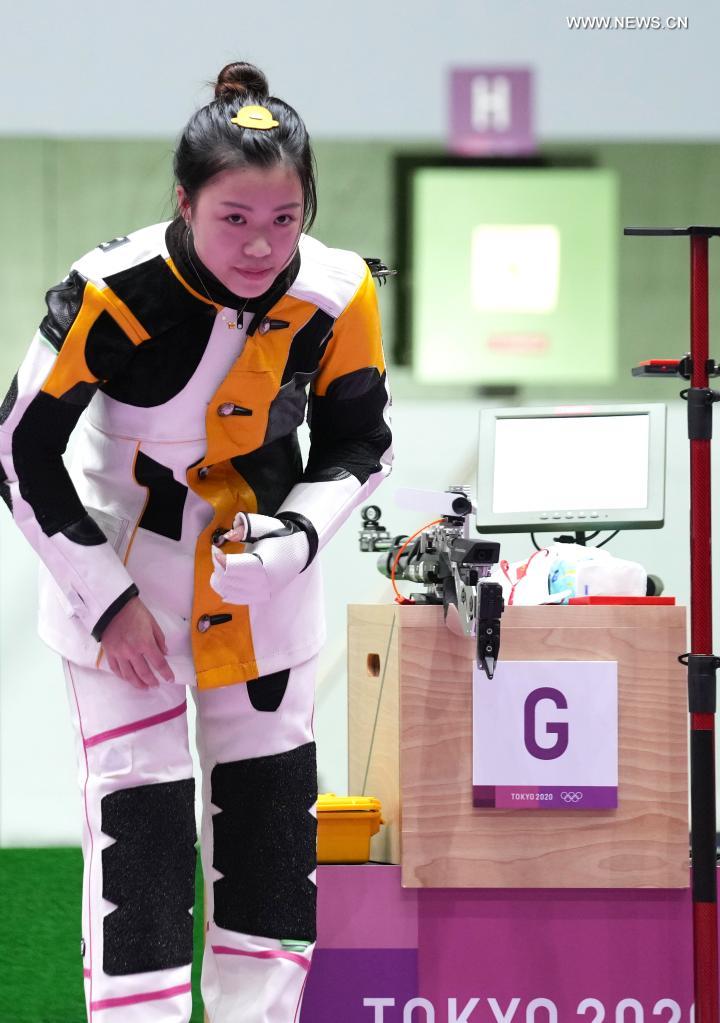 Chinese shooter Yang Qian wins first gold of Tokyo 2020 in women's 10m air rifle
