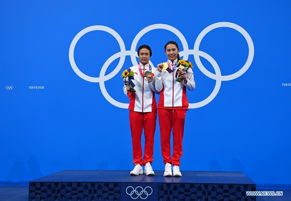 China claims 5th consecutive gold in women's synchronised 3m springboard at Tokyo 2020