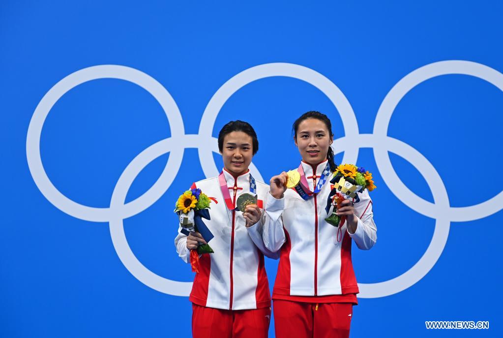 China claims 5th consecutive gold in women's synchronised 3m springboard at Tokyo 2020