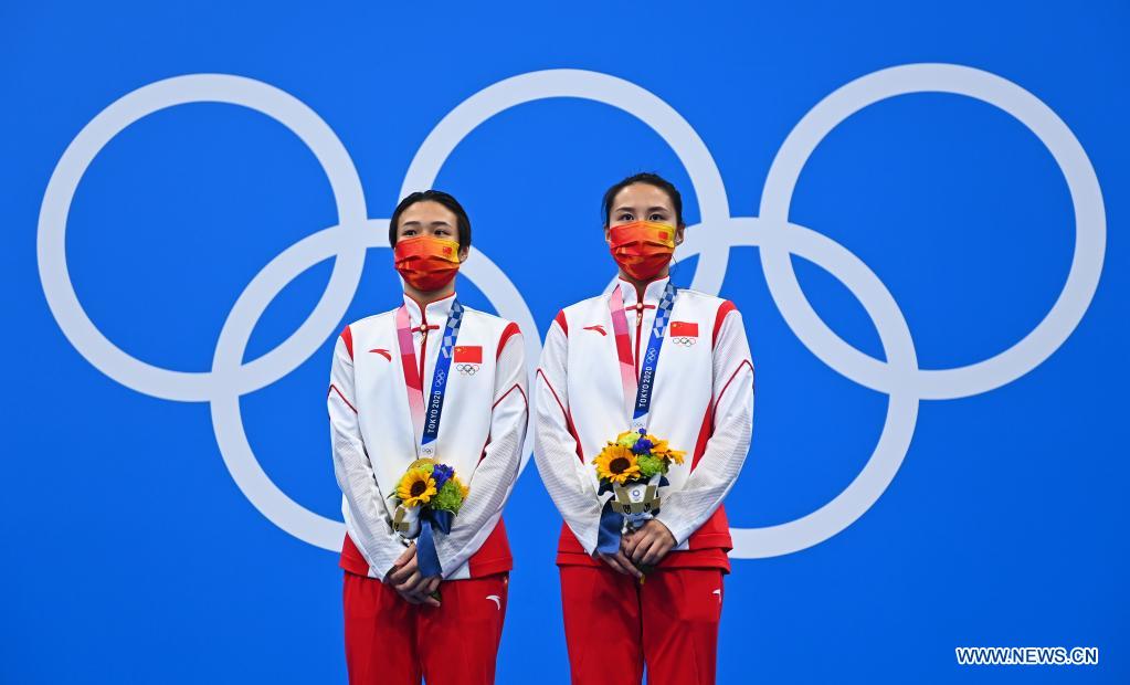 China claims 5th consecutive gold in women's synchronised 3m springboard at Tokyo 2020