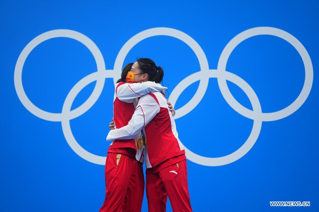 China claims 5th consecutive gold in women's synchronised 3m springboard at Tokyo 2020