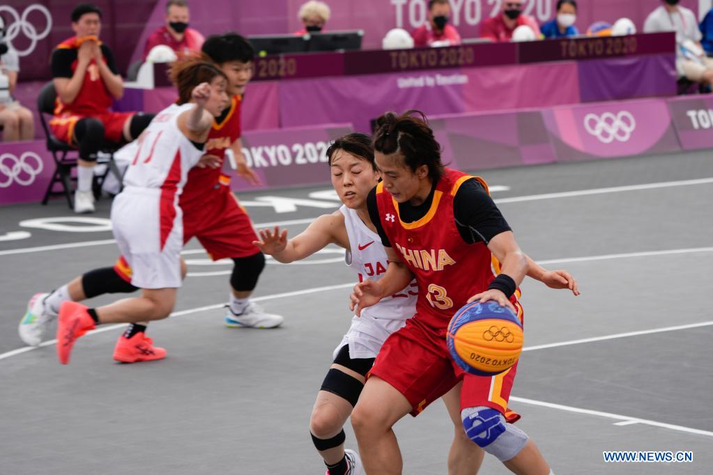 China notches 3 victories on Day 3 of Olympic 3x3 basketball
