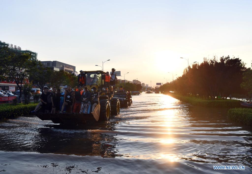 Rescue work underway in flood-hit Weihui, China's Henan