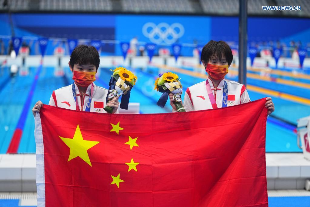 China's Chen/Zhang sail to Tokyo 2020 women's synchronised 10m platform gold