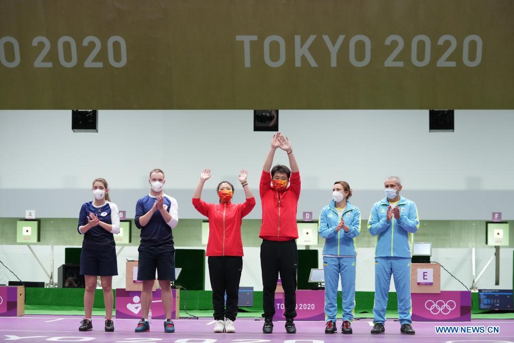 China wins 10m air pistol mixed team at Tokyo Olympics