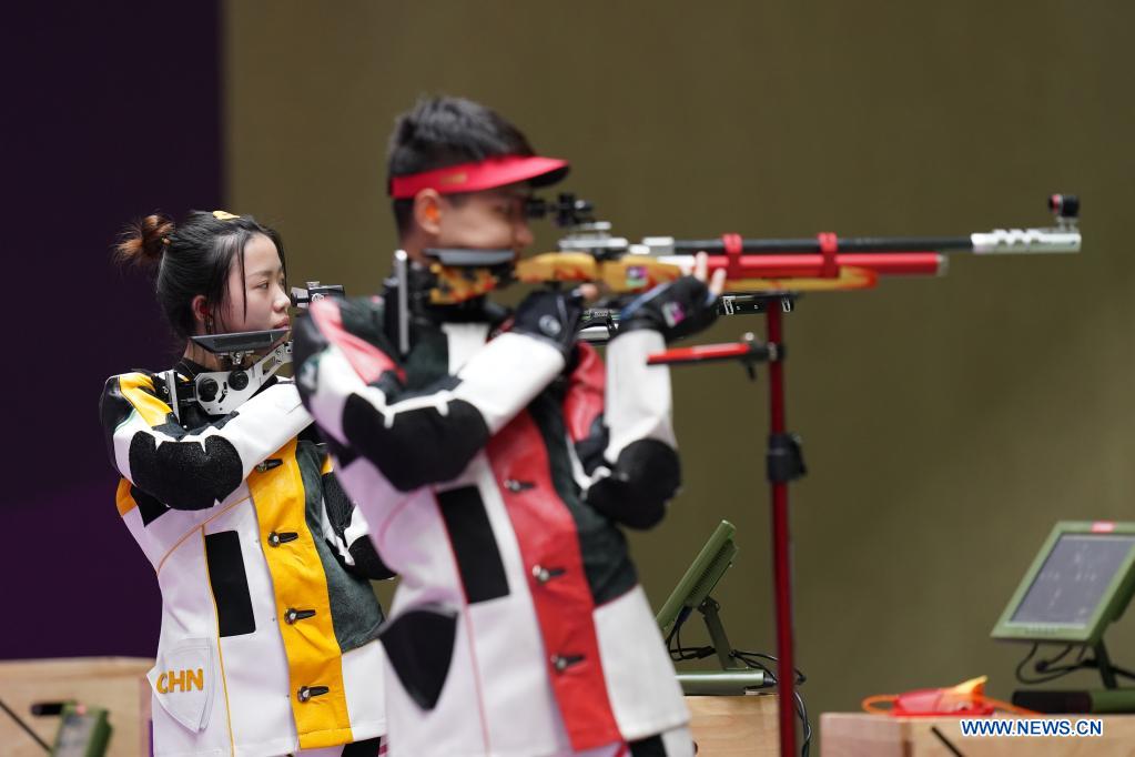China beats US to win 10m air rifle mixed team at Tokyo Olympics