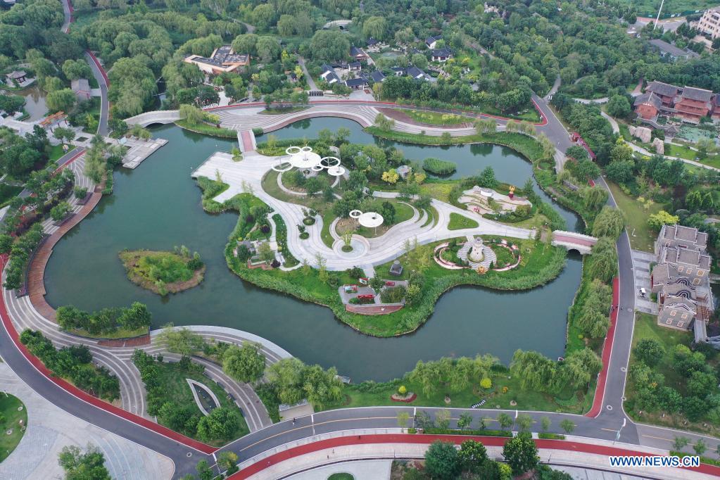 Aerial view of Tangshan City