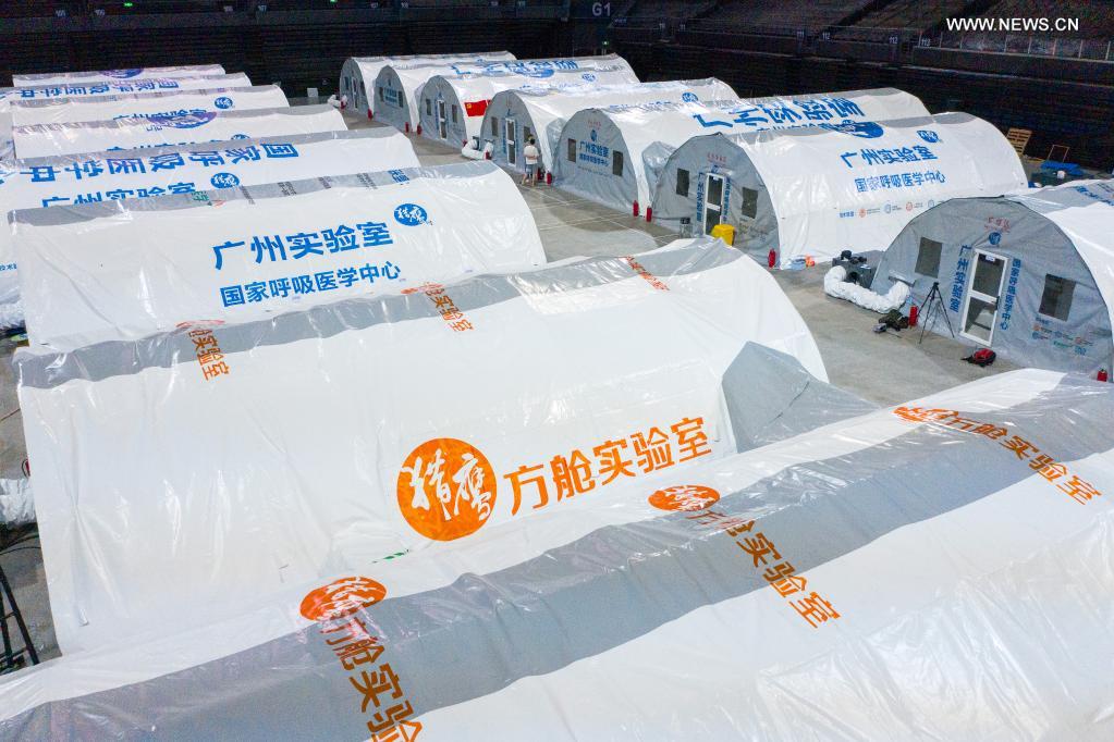 China's Nanjing builds air-inflated labs for massive nucleic acid tests