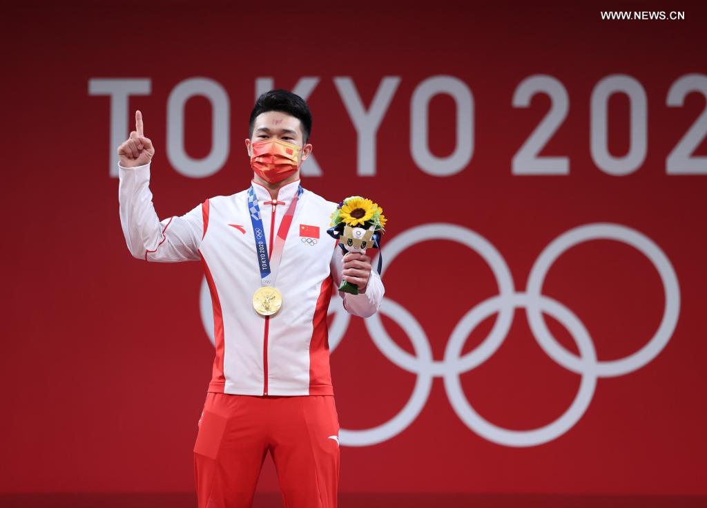 Chinese weightlifter Shi wins back-to-back Olympic gold