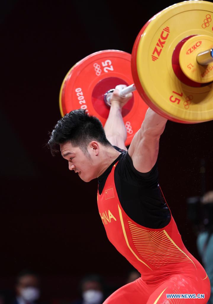 Chinese weightlifter Shi wins back-to-back Olympic gold