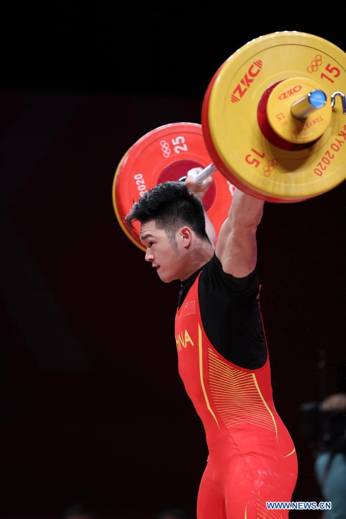 Chinese weightlifter Shi wins back-to-back Olympic gold