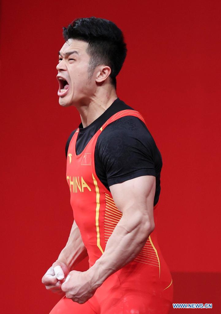 Chinese weightlifter Shi wins back-to-back Olympic gold