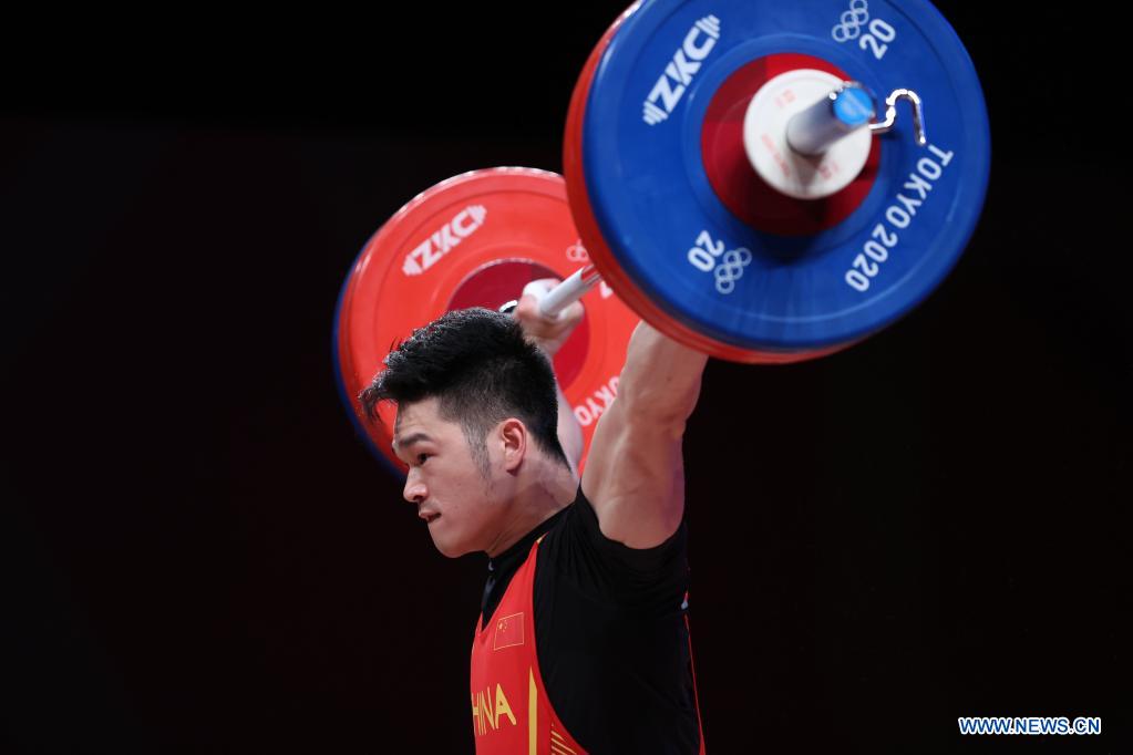 Chinese weightlifter Shi wins back-to-back Olympic gold