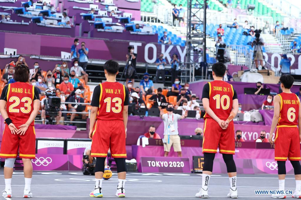 Women's 3x3 basketball semifinal: China vs. Russian Olympic Committee team