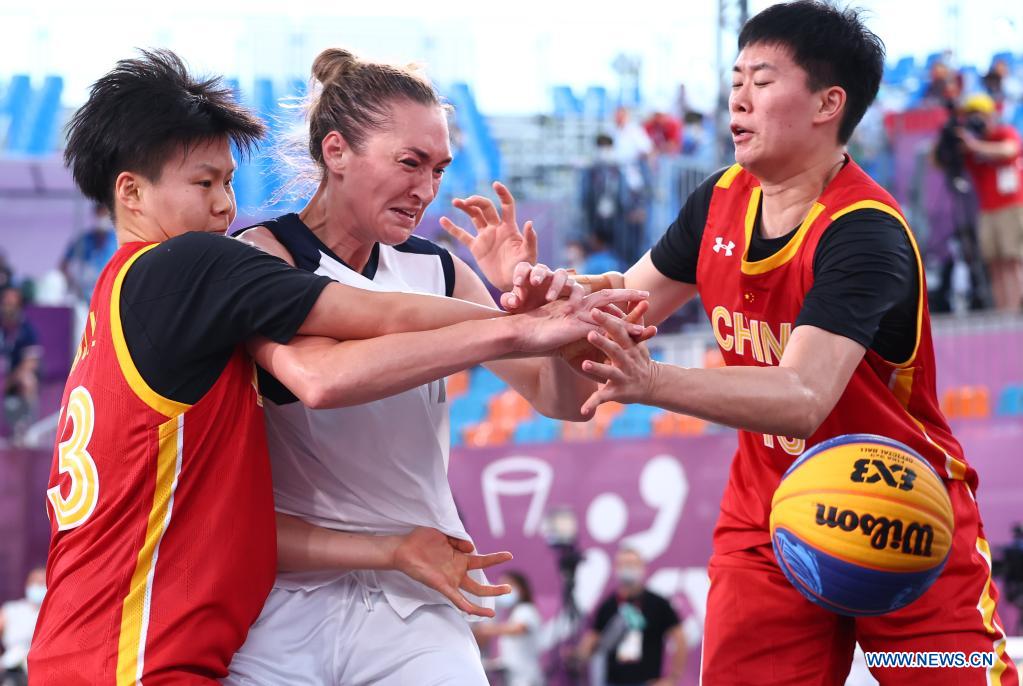 Women's 3x3 basketball semifinal: China vs. Russian Olympic Committee team