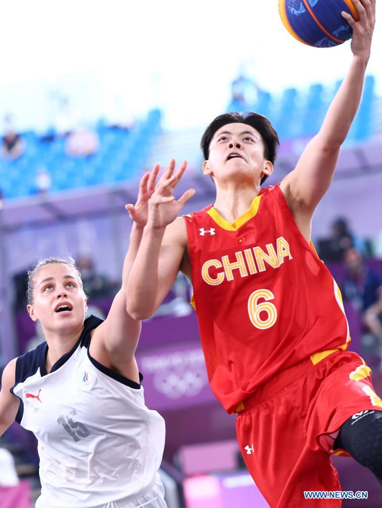 Women's 3x3 basketball semifinal: China vs. Russian Olympic Committee team