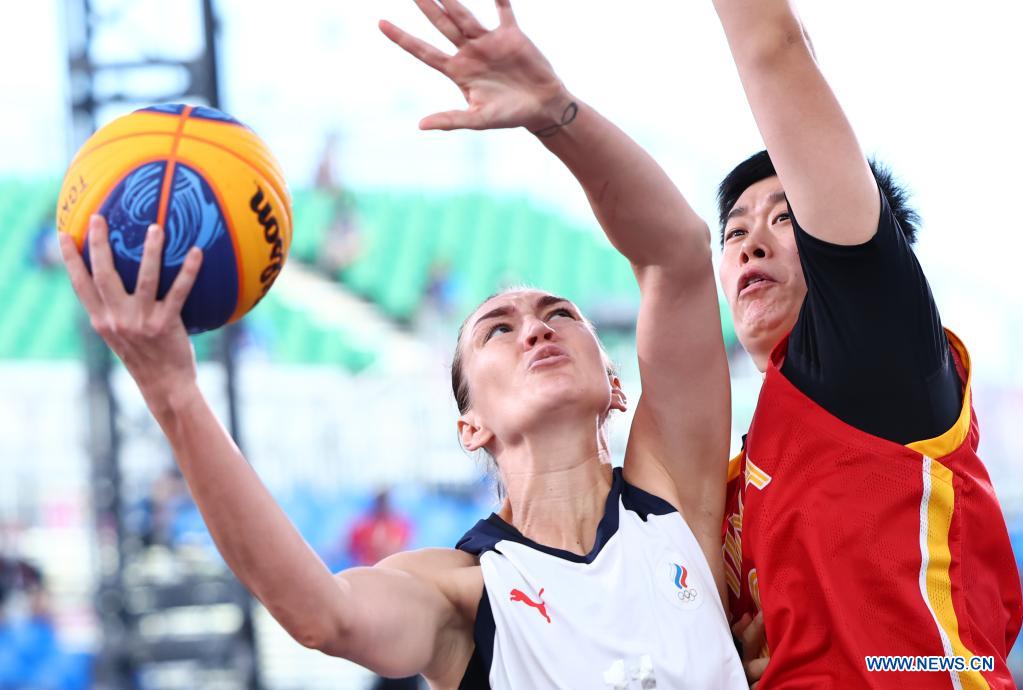 Women's 3x3 basketball semifinal: China vs. Russian Olympic Committee team