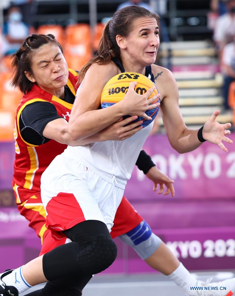 Women's 3x3 basketball semifinal: China vs. Russian Olympic Committee team