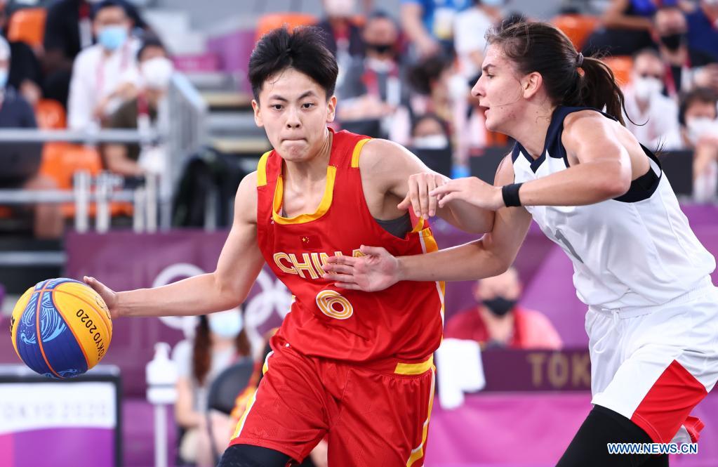 Women's 3x3 basketball semifinal: China vs. Russian Olympic Committee team