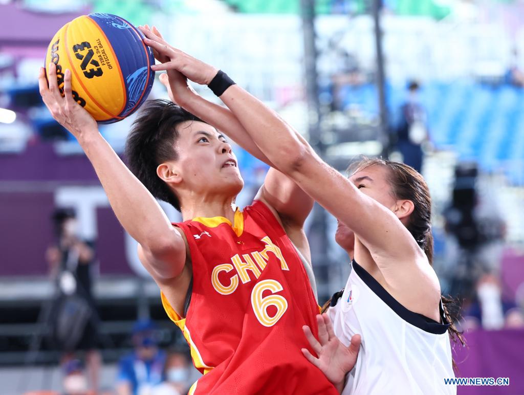 Women's 3x3 basketball semifinal: China vs. Russian Olympic Committee team