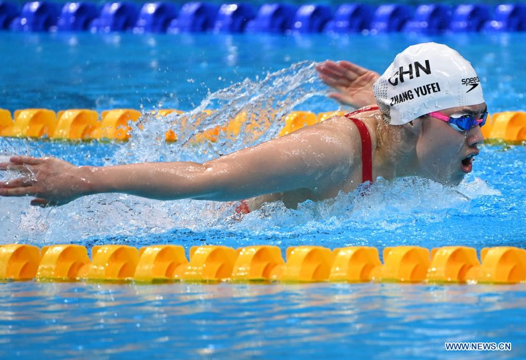 China's Zhang shatters Olympic record to win women's 200m butterfly gold at Tokyo Olympics