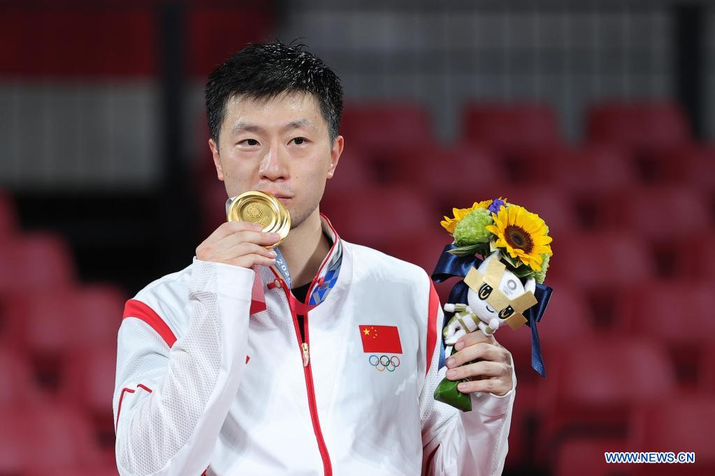 China's Ma wins unprecedented back-to-back Olympic singles titles