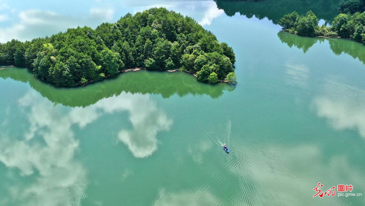 Lake view of the National Forest Park in E China's Jiangxi