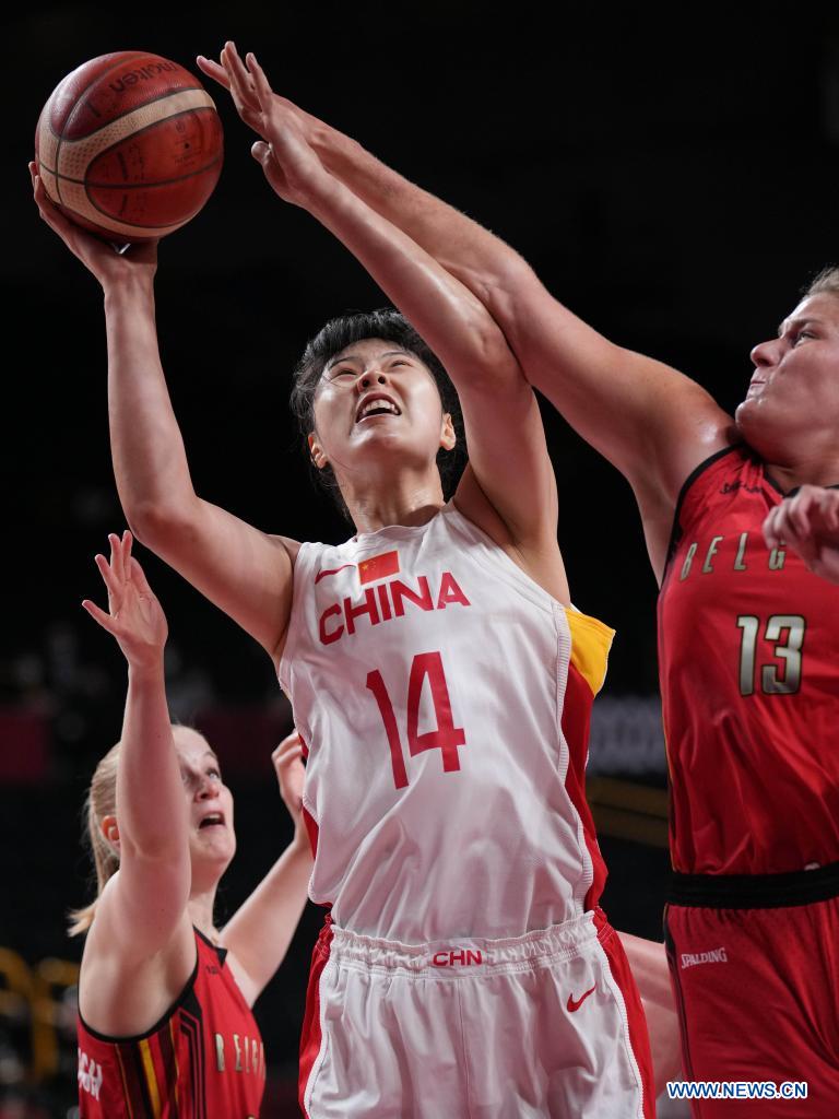 China beats Belgium 74-62 to top group phase in women's basketball at Tokyo Olympics