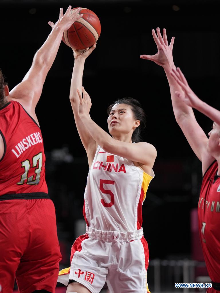 China beats Belgium 74-62 to top group phase in women's basketball at Tokyo Olympics