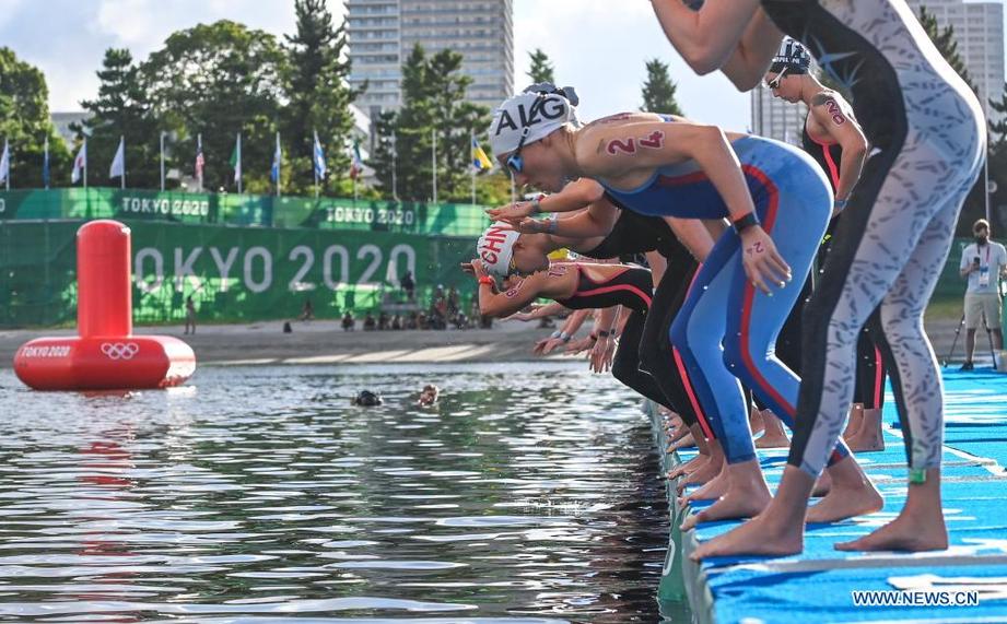 Brazilian swimmer wins women's marathon swimming title at Tokyo Olympics