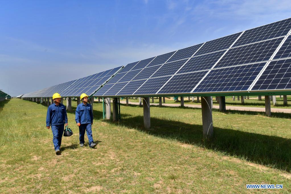 In pics: photovoltaic power station in north China's village