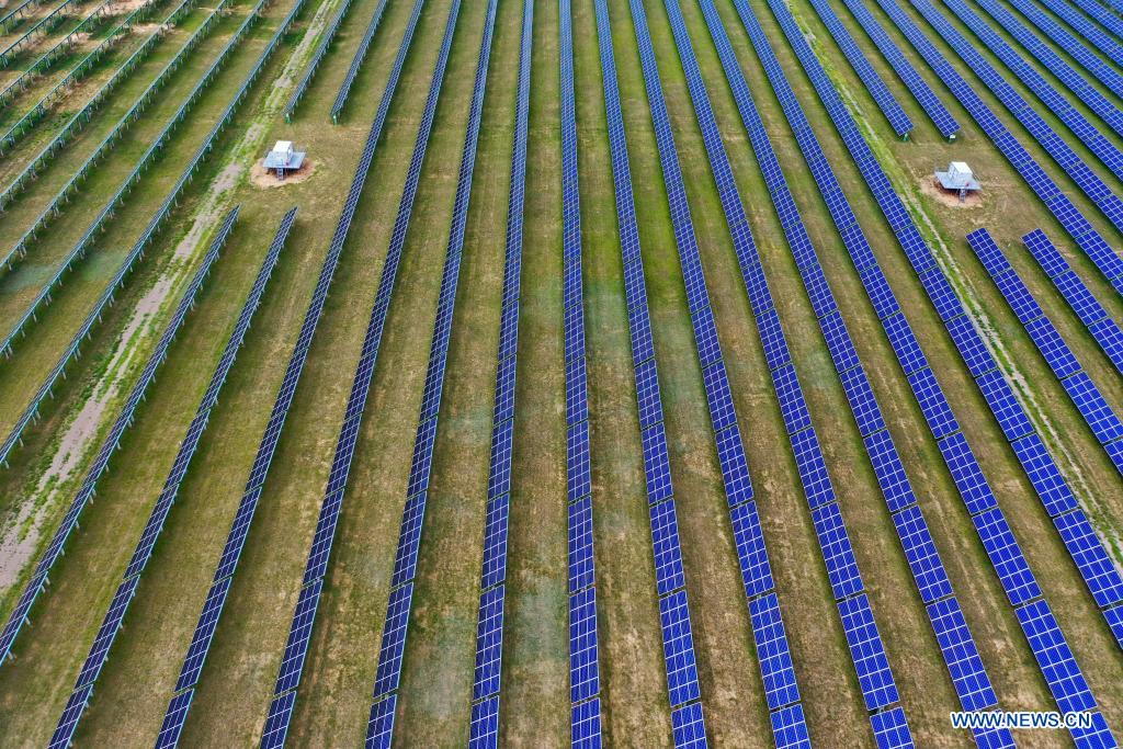 In pics: photovoltaic power station in north China's village