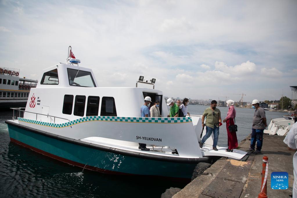 Feature: Sea taxis expected to ease traffic jams in Turkey's Istanbul