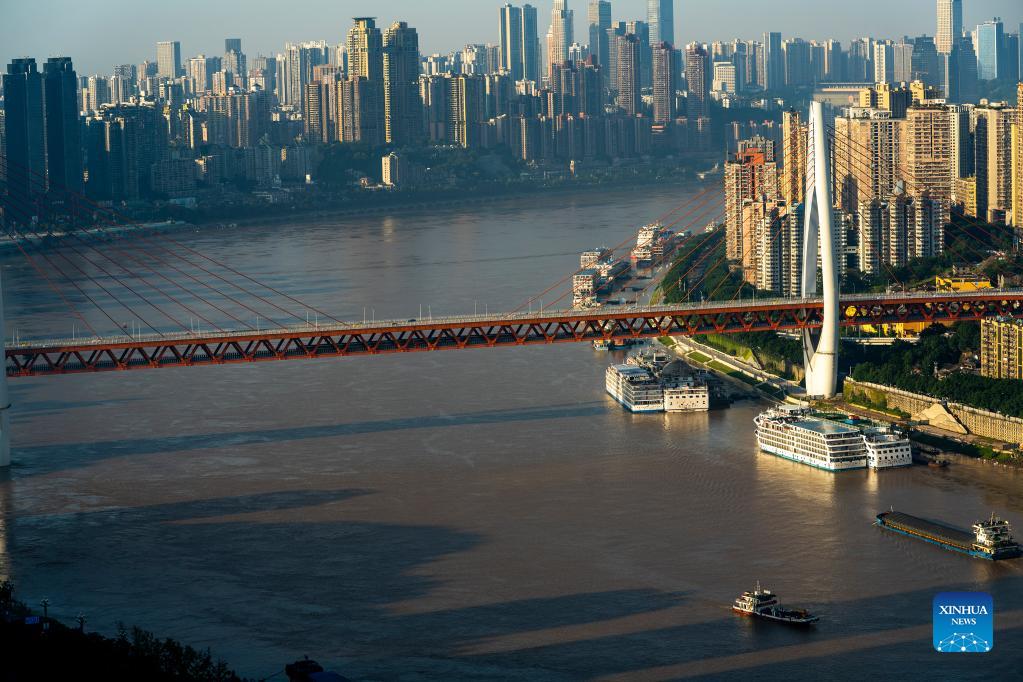 Early morning view of southwest China's Chongqing