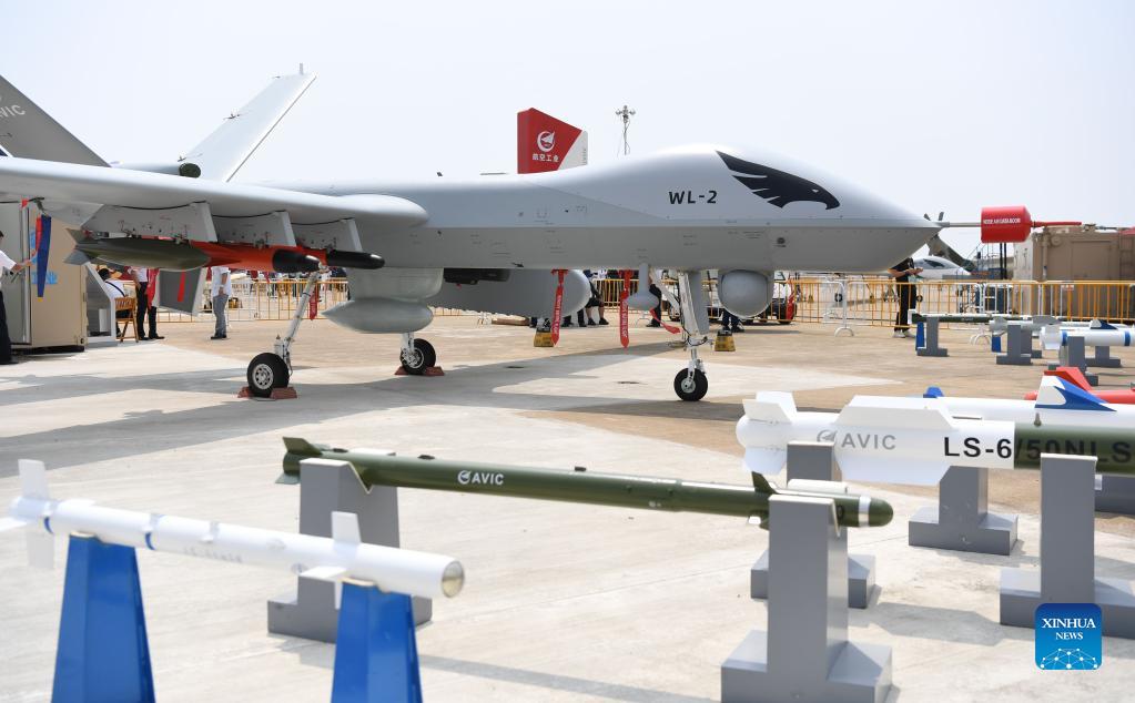 Unmanned devices displayed at Airshow China 2021