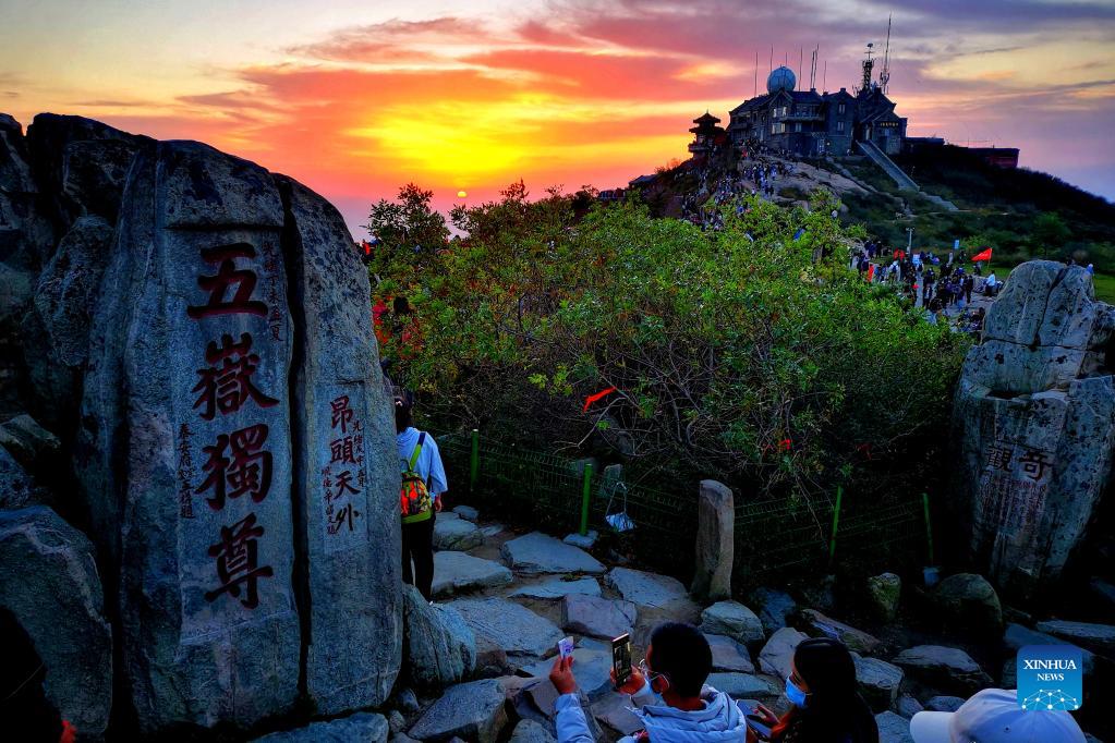 Sunrise scenery across China