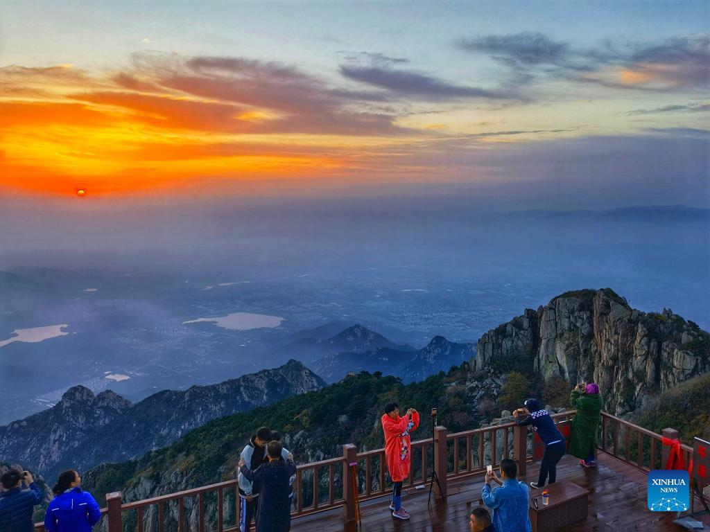 Sunrise scenery across China