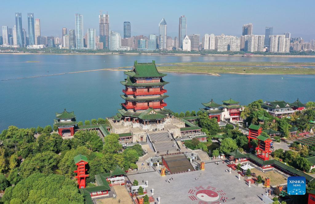 Scenery of Tengwang Pavilion scenic spot in Nanchang