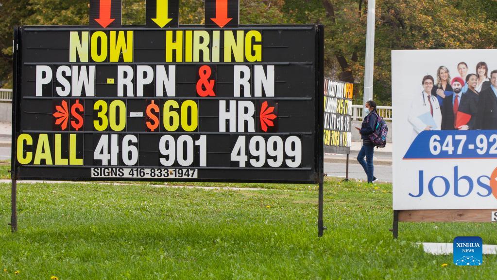 Canada's unemployment rate down to 6.9 pct in September