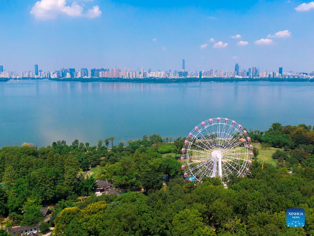aerial view of wuhan, central china