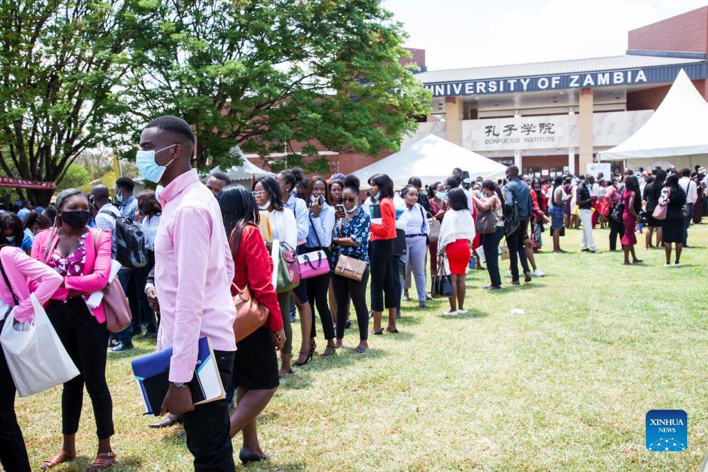 Chinese enterprises lure workforce at jobs expo in Zambia