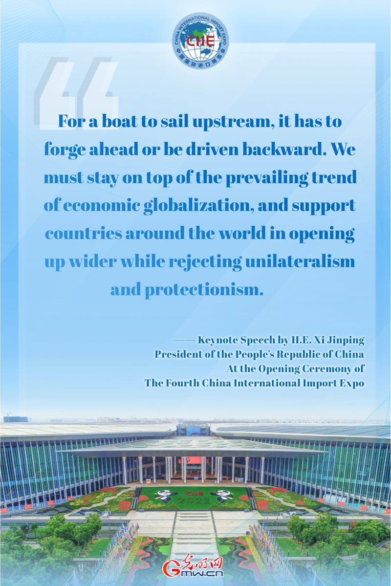 Infographics: President Xi's keynote speech at the opening ceremony of the 4th CIIE