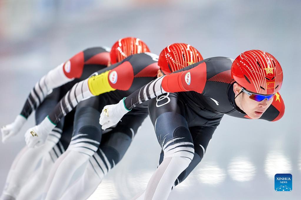 In pics: men's team pursuit division A at ISU Speed Skating World Cup